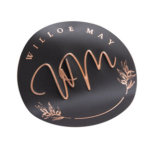 Autocollant en relief concave-convexe, adhésif, logo transparent personnalisé, film léger, estampage à chaud, gaufrage, sceau, étiquette en forme <span class=keywords><strong>de</strong></span> sceau - Product Image 1