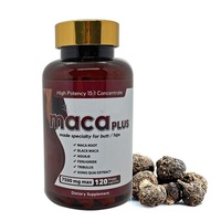 Capsules de Maca Noire en Stock Prêt à l'emploi pour l'Augmentation des Fesses et des Hanches, Vente en Gros Usine, Complément Herbal Marque Privée pour Adolescents