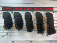 Pengiriman Cepat SDD 300% Density Rambut Vietnam 13x4 Tanpa Lem Double Drawn Bangs Transparent Lace Curly Deep Wave Wig Rambut Asli Manusia