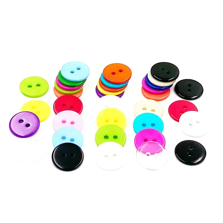 Botones de resina de plástico para manualidades, botones de costura de camisa para niños, 25mm, venta al por mayor, barato