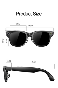W660 AI Smart <b>Glasses</b> 20-megapixel HD <b>camera</b> Real Time Translation Touch Control Calls Music ENC noise cancellation - Product Image 4