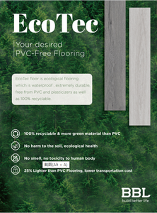 Suelo Ecológico BBL <span class=keywords><strong>2023</strong></span> de 4.2mm con Textura de Madera, Plástico PP SPC, Impermeable y Antideslizante para Interiores - Product Image 2