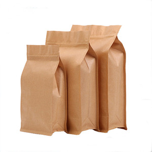 ถุงซิปล็อคแบบแบนด้านล่าง ลายดำ ผลิตจากพลาสติกรีไซเคิลและกระดาษคราฟท์ ใช้ซ้ำได้ เหมาะสำหรับใส่ขนม - Product Image 4