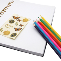 Werkseitig angepasste A4 100 Blatt Kinder Spiral Zeichen buch Farb stift Set Skizzenbuch Mit Aufklebern Set