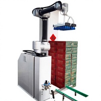 Système de palettisation robotique collaboratif automatique avec PLC pour l'emballage de boîtes, de canettes et de papier, pour l'utilisation alimentaire, haute sécurité, à entraînement électrique