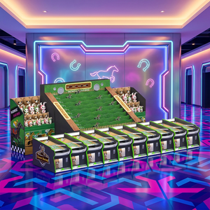 Máquina de juego de carreras de caballos operada con monedas Rong Xiang Electronic Arcade, tablero de juego personalizado, cabina de carnaval con rodillos de bolas, inglés - Product Image 1