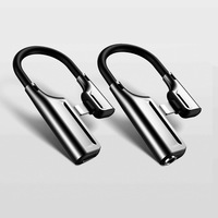 Adaptateur de prise casque 3.5mm i Chargeur 2 en 1 Adaptateur répartiteur audio auxiliaire