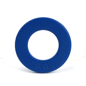 <span class=keywords><strong>Rondelle</strong></span> <span class=keywords><strong>plate</strong></span> métrique en acier inoxydable 316 avec revêtement PTFE, surface en téflon bleu, <span class=keywords><strong>rondelle</strong></span> simple - Product Image 1