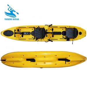 เรือคายัคตกปลาแบบใหม่ ขายดี/เรือคายัคแบบปั่นสองที่นั่ง 14 ฟุต - Product Image 4