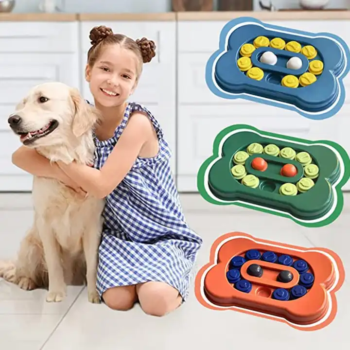 difficulty-level Adjustable] Dog Puzzle Toys Asbtos Interactive Dog Toys  For Iq Training & Mental Enrichment Bone Shape Dog Enrichment Toy Gifts For