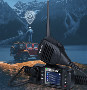 BinQi-Walkie-talkie montado en vehículo con radio para coche, intercomunicador inalámbrico de largo alcance, con GPS, 4G, POC, Linux OS, 4G, tarjeta SIM, 5000km - Product Image 1