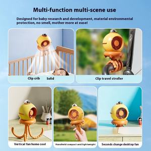 Mini Ventilador USB Inteligente 2025, Diseño Flexible de Pulpo, Nuevo Ventilador Portátil Recargable para Uso en Exteriores, Hogar, Auto, Cochecito de Bebé - Product Image 4