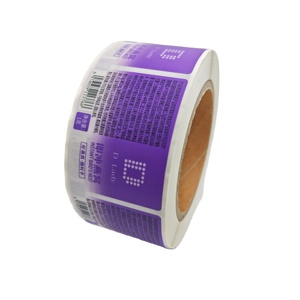 Autocollants alimentaires pour pizza holographiques personnalisés, écologiques, durables, recyclables, résistants à la chaleur, autocollants en papier synthétique imperméables - Product Image 2