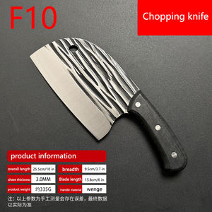 Couteau de Cuisine Professionnel Multi-Usage Tranchant en Acier Inoxydable, Manche en Bois pour <span class=keywords><strong>D</strong></span>écouper Têtes de Poisson, Viandes et Os, 9cm – Idéal Restaurants Asiatiques - Product Image 6