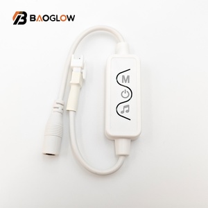 Xu hướng mới 24 phím không dây Micro 12V <span class=keywords><strong>RF</strong></span> âm thanh màu xanh răng KTV <span class=keywords><strong>RGB</strong></span> âm nhạc phản ứng LED tường ánh sáng dimmer điều khiển âm nhạc màu xanh răng - Product Image 2