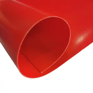 Pvdf Of Acryl Oppervlak Industriële Polyester Geweven Stof 900G 1050G Pvc Voor Snelle Sluiterdeur