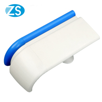 Rampe en acier inoxydable bleu galvanisé en PVC avec métal