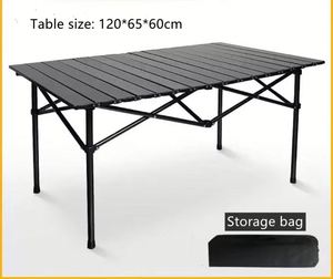 Tables de pique-nique pliables légères et portables pour l'extérieur avec sac de transport, table de camping pour barbecue - Product Image 2