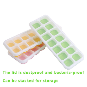 2025 nóng bán Silicone thân thiện với môi Ice Cream bồn tắm với nắp dễ dàng-phát hành vuông BPA Free Ice Maker khuôn mẫu - Product Image 4