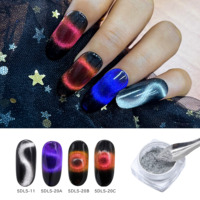 Poudre magnétique caméléon Shengzhu rouge brun 5DLS20B