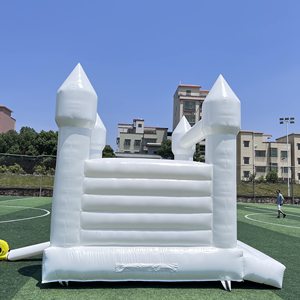 Castillo Inflable Comercial para Fiestas, Color Pastel, para Adultos y Niños, Castillo Inflable Blanco para Bodas, Casa de Brinco en Venta, Casa Blanca - Product Image 4