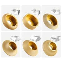 Meule diamantée 45 grains pour marbre céramique Quartz-Utilisation manuelle Meuleuse d'angle brasée sous vide Outil d'ébavurage Tailles 75-125mm 200m