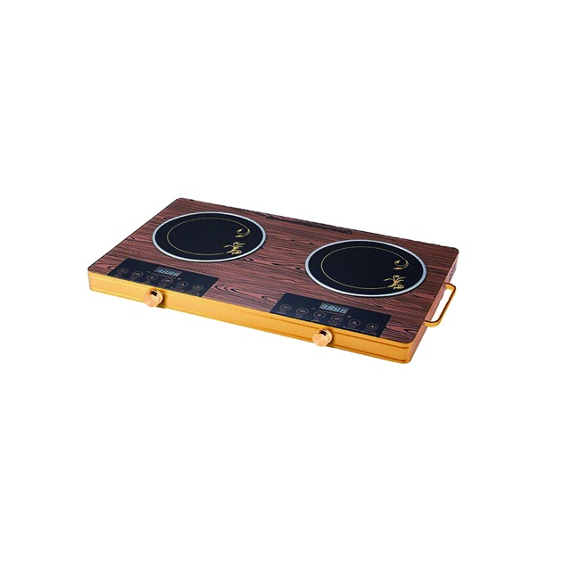 Double Silver Crest Portable Commercial Ceramic Electric Induction Cooktop 2 Burner Kitchen Cooker