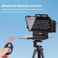 Téléprompteur Mini Portable pour Smartphone/Appareil Photo Reflex Numérique (DSLR) Tablette Enregistrement Vidéo Streaming en Direct Interview
