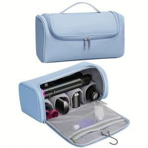 Bolsa de Almacenamiento Plegable de Cuero Impermeable y Resistente al Desgaste con Cierre, Diseño de Caramelo, Gran Capacidad, para Secador de Pelo - Product Image 1