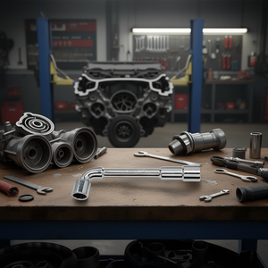 Llave de vaso en forma de L de 291 N, con barra de extensión de junta universal de 1/4 de pulgada para reparación automotriz - Product Image 3