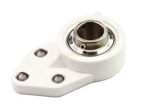 Montierte Flansch lager Weißes Kunststoff gehäuse Edelstahl-Steh lager SUCFB204 SUCFB205 SUCFB206 SUCFB207 208 209 - Product Image 2