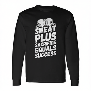 Camiseta de manga larga para fiesta de fútbol, ​​Sweat Plus Sacrifice Equals Success - Product Image 2