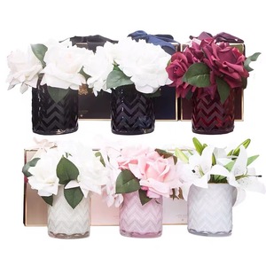 Fragrance Floral Diffusers Glass Cylinder Paraben Free Alcohol Free Long Lasting Aroma Gift <b>Box</b> Set - Product Image 1