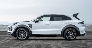 Facelift pour <span class=keywords><strong>Porsche</strong></span> <span class=keywords><strong>Cayenne</strong></span> 2024-2025 9Y0.2 Version OE améliorée MSY Mansory modèle carbone sec <span class=keywords><strong>petit</strong></span> pare-chocs avant enveloppant - Product Image 5