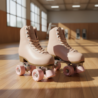 Vente en gros usine : Pièces de sport d'extérieur de haute qualité, roulettes professionnelles à frein clignotant rose pour enfants, ABEC-7