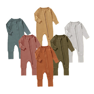 Mameluco de Bambú para Bebé, Suave, de Verano, con Cierre de Doble Vía, Manga Larga - Product Image 1