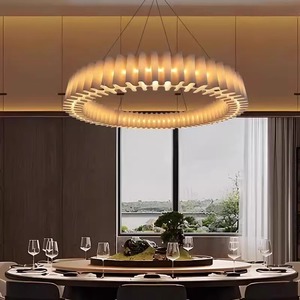 Vintage Wabi Sabi Style Chandelier Round Led <b>Light</b> For Hotel <b>Dining</b> Room Private Room - Product Image 2
