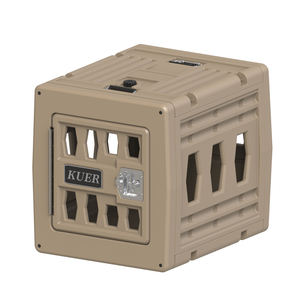 KUER portable voiture transport rotomoulé cage voyage en plastique pour animaux de compagnie boîte de consignation chien chenil cage intérieur - Product Image 1