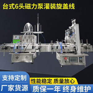 Línea de Llenado y Tapado Semiautomática de Seis Cabezales con Bomba Magnética para Botellas de Plástico, Envasado de Productos Químicos, 220V Eléctrica, Alta Precisión - Product Image 3