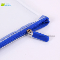Imperméable à l'eau clair Transparent A4/A5/A6 PVC fichier sac cousu poly plastique curseur fermeture éclair enveloppe CNYIDO personnalisé couleur Logo classement