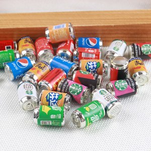 Mini bebida resina simulación Mini lata ornamento DIY caja del teléfono móvil tablero de estacionamiento Material botella pequeña tienda de conveniencia - Product Image 2