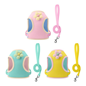 Harness Anjing Model Baru Warna-warni, Tali Dada & Punggung, Bahan Bernapas, Pengurang Beban, Outdoor, Dapat Disesuaikan, Mewah, Lucu - Product Image 2