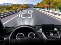 Voiture HUD M8 OBD2 HUD Pare-brise Affichage tête haute Compteur de vitesse Température Alarme tension Compteur auto Accessoires de voiture
