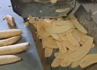Kleine bananen- en uien-snijder, komkommer-snijder, fruit- en groentesnijder voor huishoudelijk gebruik