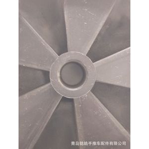 Solid Rubber Caster Wheel 8x1.75 Inch Firm Tread <b>For</b> Industrial <b>Tool</b> And Luggage <b>Carts</b> - Product Image 4