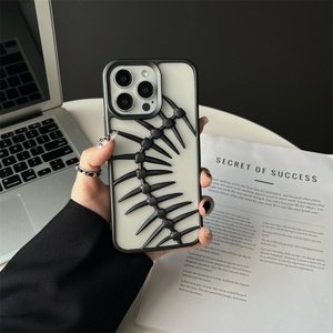 Funda de Lujo 3D con Diseño de Espina de Pescado, Refrigerante, Mate, para iPhone 16 15 14 13 12 11 Pro Max Plus, Disipación de Calor, Antigolpes, con Recubrimiento - Product Image 5