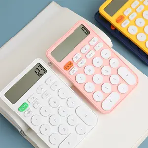 Kalkulator Genggam Warna Permen Sederhana Siswa Belajar Membantu Komputasi Komputer Hemat Daya Portabel Mini Khusus
