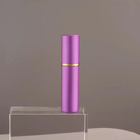 Flacon pulvérisateur de parfum en aluminium 10 ml, rechargeable, avec atomiseur interne en verre pour une brume fine, conteneur cosmétique portable de voyage