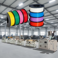 Ligne de production d'extrusion automatique à haute vitesse à vis unique pour filaments PLA/TPU/PETG/PP/Nylon, machine à monofilament et film.