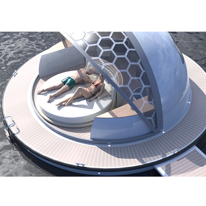 Plataforma Flotante de <span class=keywords><strong>Hotel</strong></span> de lujo con tienda, casas prefabricadas, casas móviles de agua, casa flotante - Product Image 4
